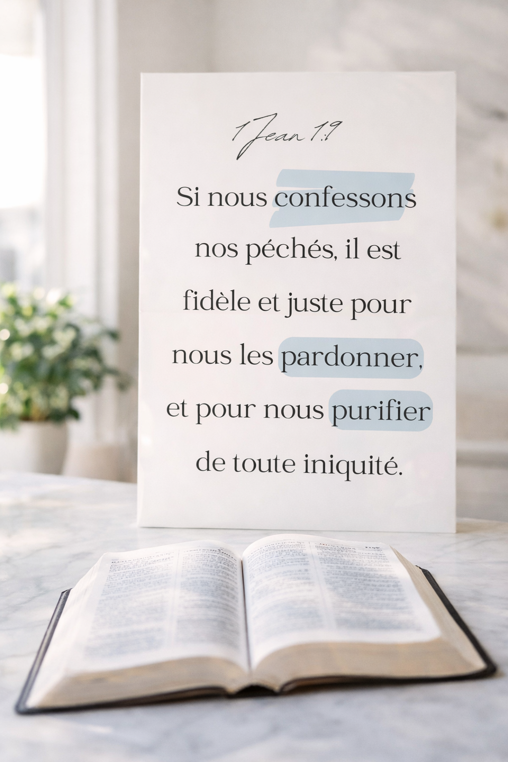 Affiche 1 Jean 1:9