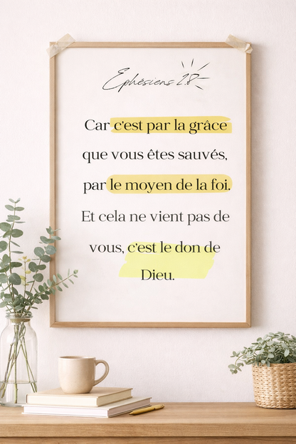 Affiche Éphésiens 2:8