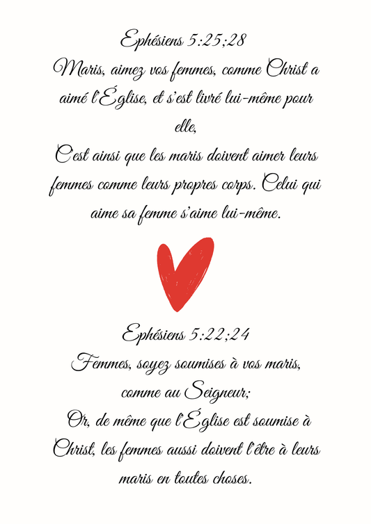 Affiche Éphésiens 5:22-28
