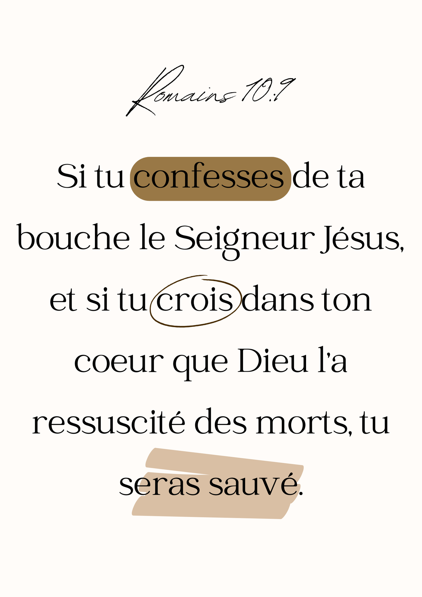Affiche Romains 10:9