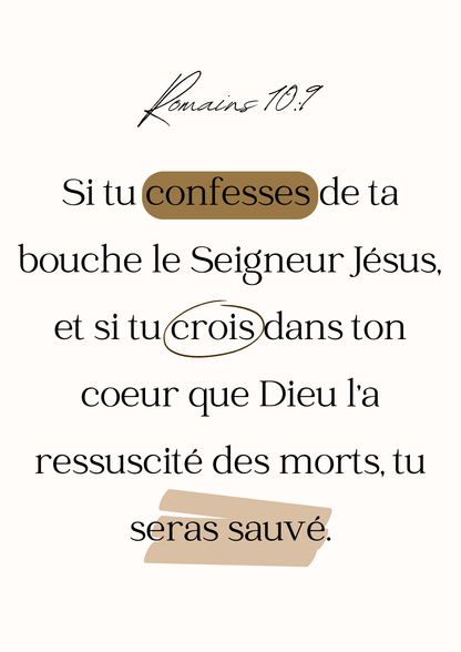 Affiche Romains 10:9