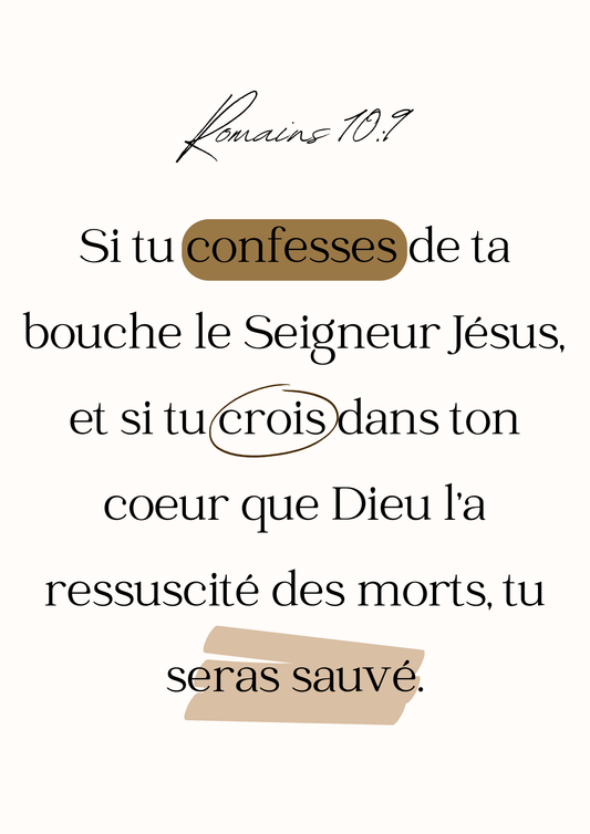 Affiche Romains 10:9