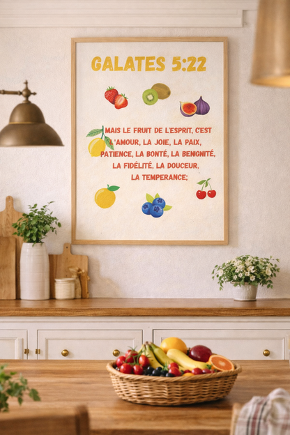 Affiche Galates 5:22
