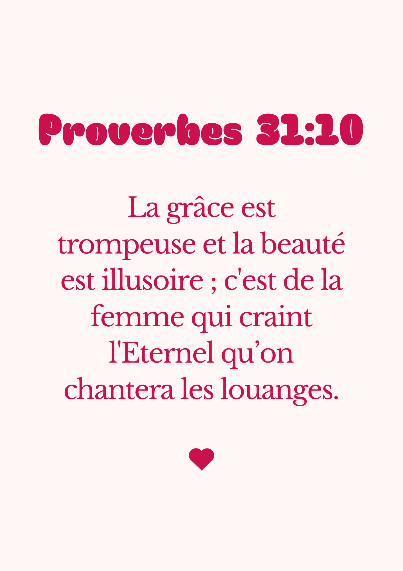 Affiche Proverbes 31:10