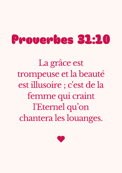 Affiche Proverbes 31:10