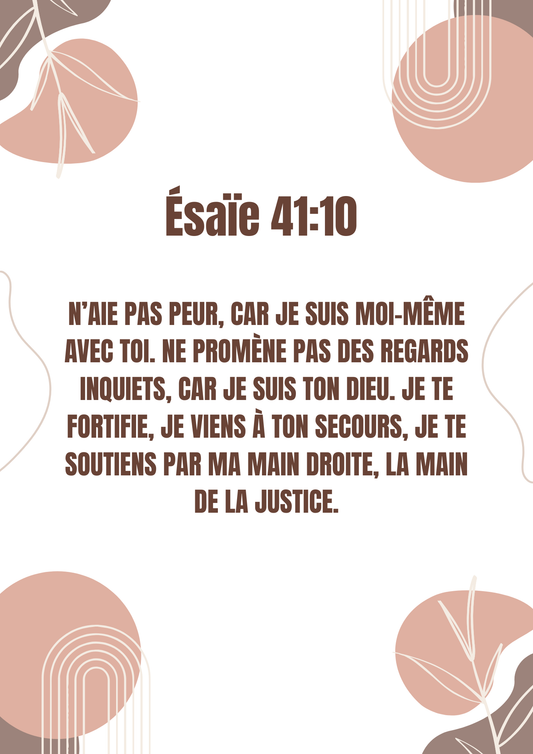 Affiche Ésaïe 41:10